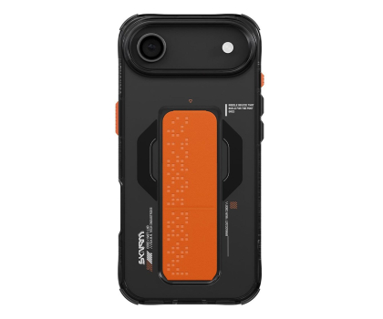 Etui / obudowa na smartfona Skinarma Haxa Mag-charge + grip stand do iPhone 17 Air grafit